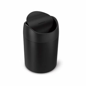 Simple Human Matte Black Mini Trash Can